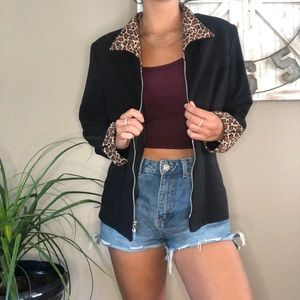 Vintage Blazer Jacket with Shoulder Pads